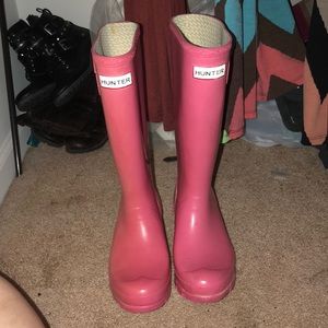 Hunter rain boots- pink